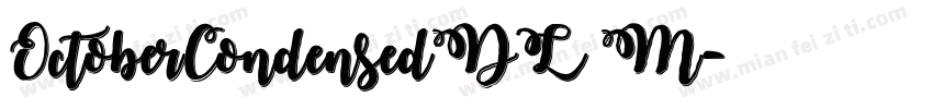 OctoberCondensedDL M字体转换